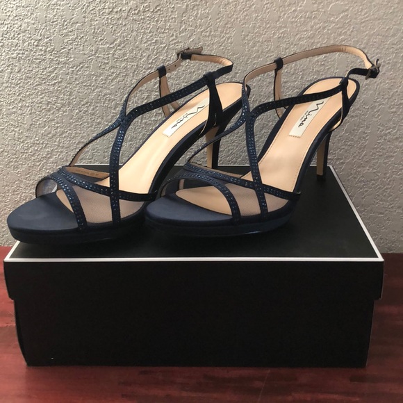 Nina Shoes - Nina Blossom strapping blue heels